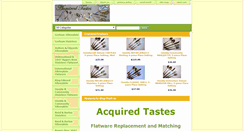 Desktop Screenshot of acquiredtastesflatware.com